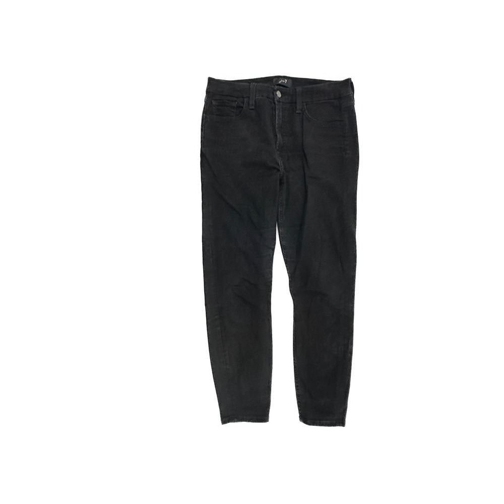 Jen7 Ankle Skinny Jeans Womens 8‎ Black High Rise Stretch Denim